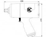 Druckluft-Schlagschrauber Rodcraft RC 2363Xi 3/4