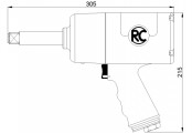Druckluft-Schlagschrauber Rodcraft RC 2373Xi 3/4